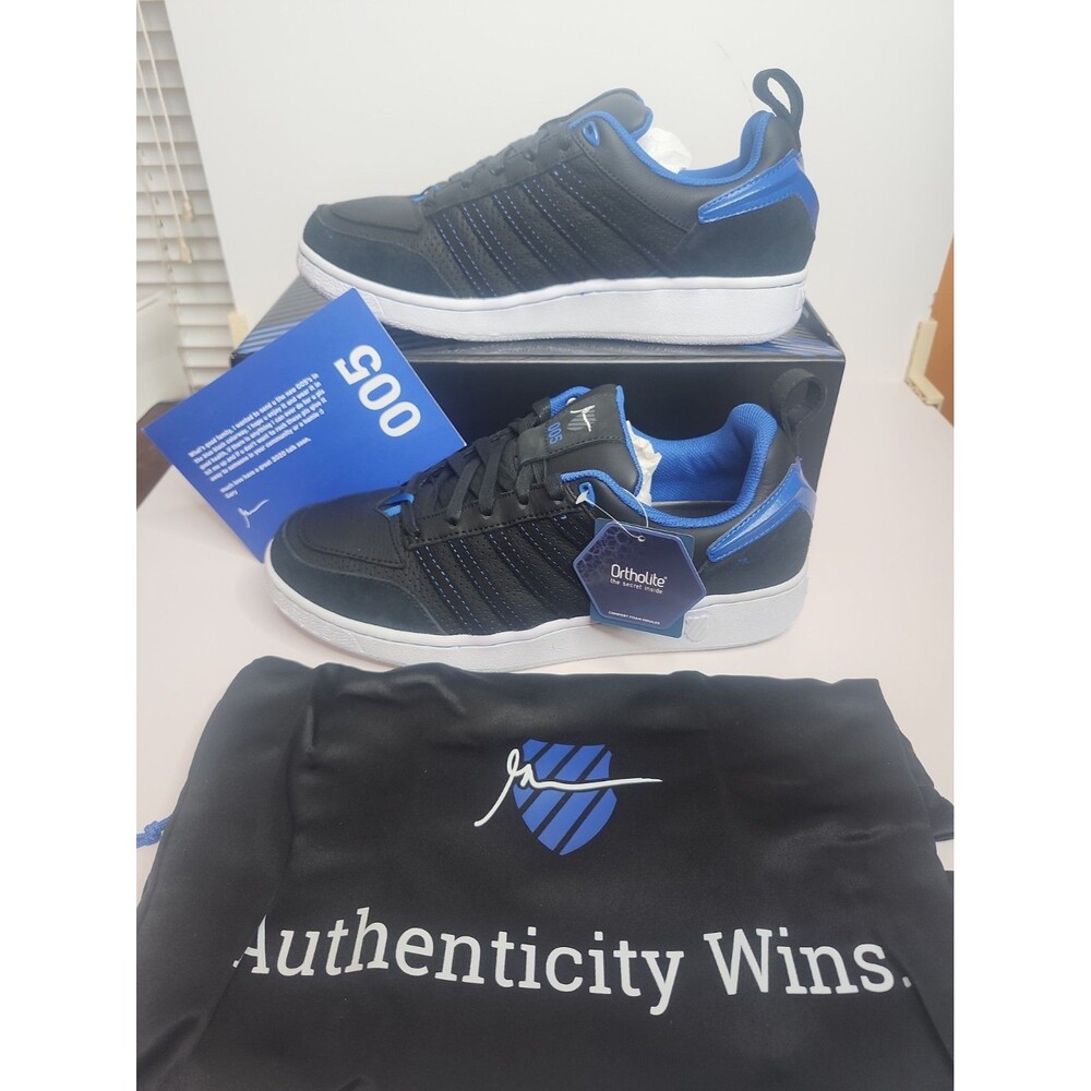 K-Swiss Gary Vee 005 Black Cobalt Blue Sneakers 06810-006-M Mens Size 10 New
